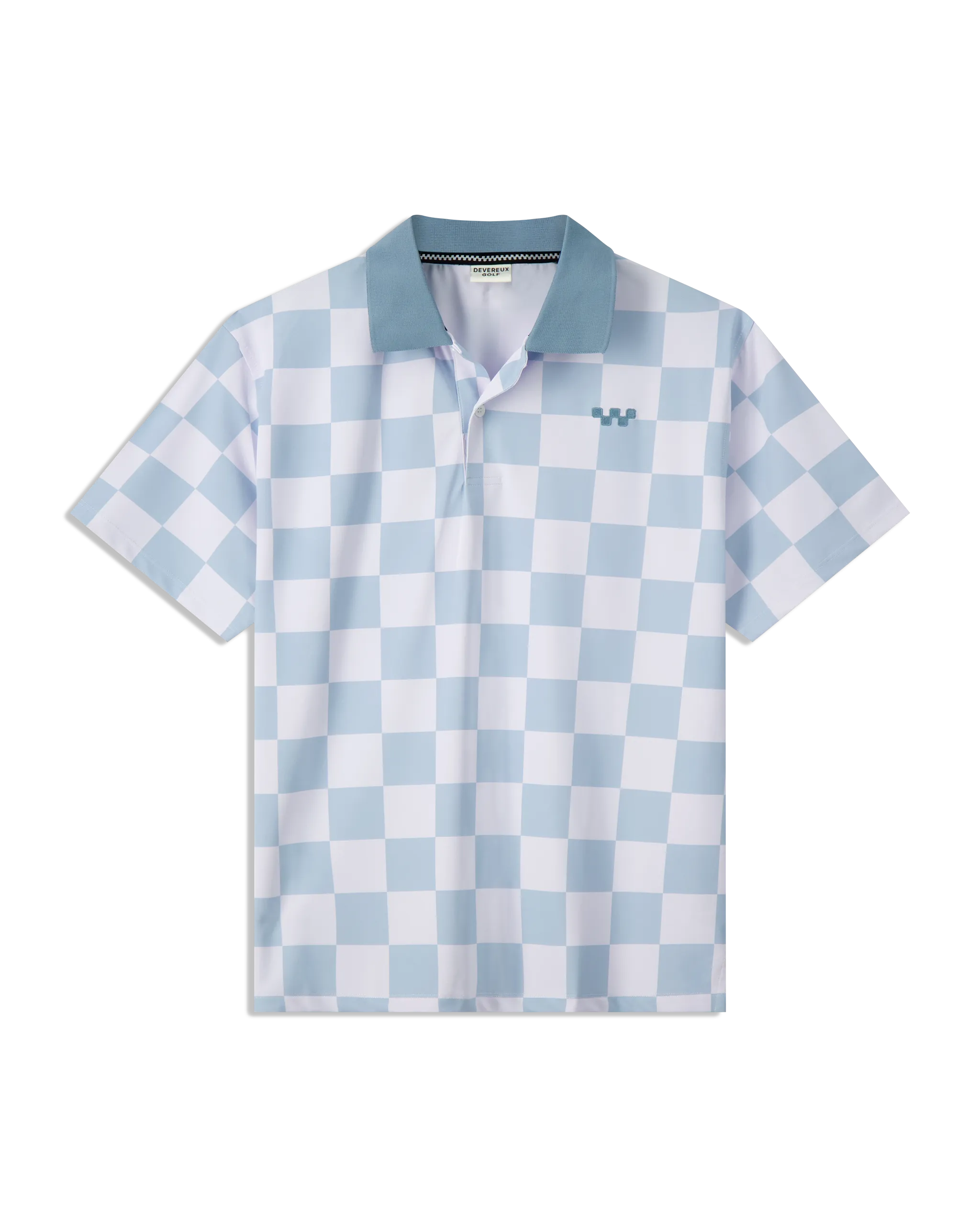 Checkmate Polo - Blue / White