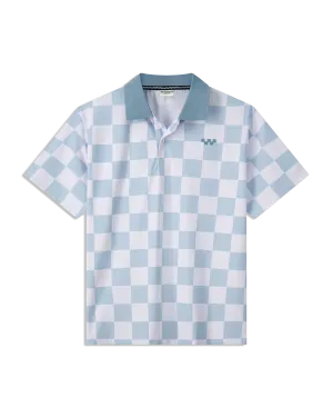 Checkmate Polo - Blue / White