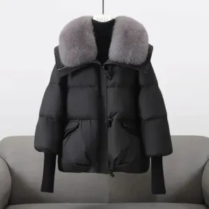 Christina | Winter Jacket with Luxurious Fur Collar