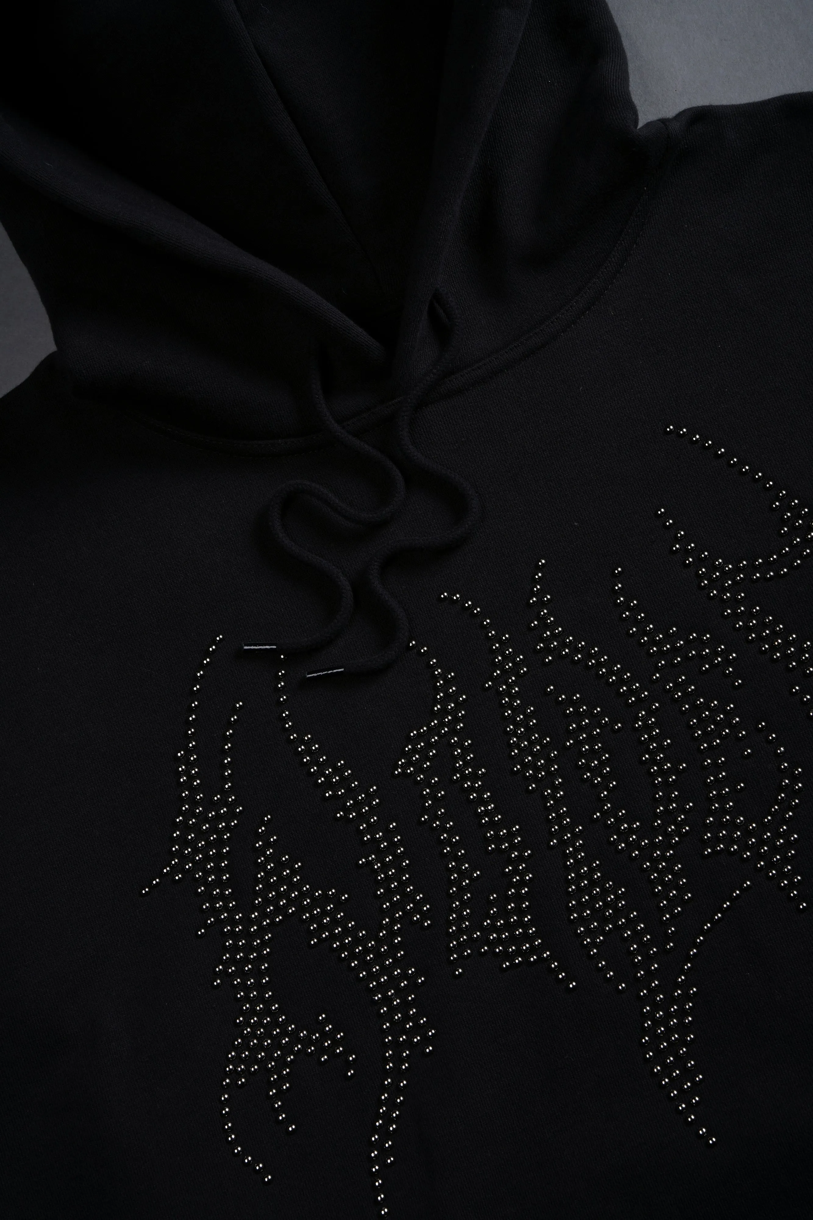 Hesh Stud "Grunge" Hoodie in Black