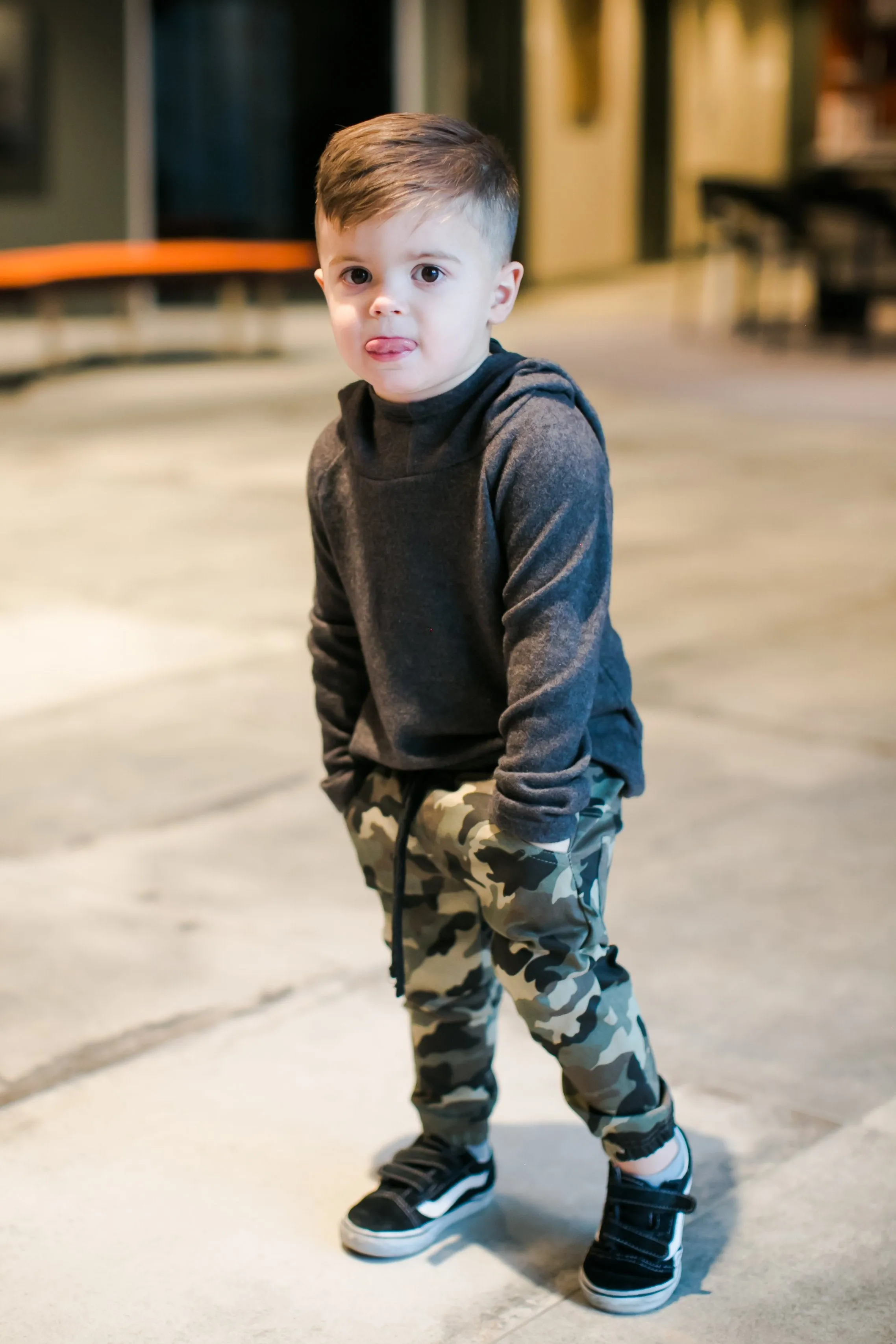 Little Bipsy - Camo Cargo Joggers in Green