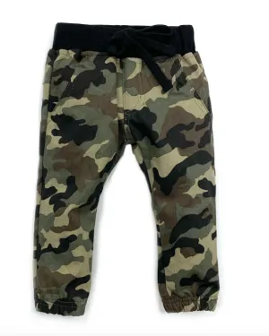 Little Bipsy - Camo Cargo Joggers in Green