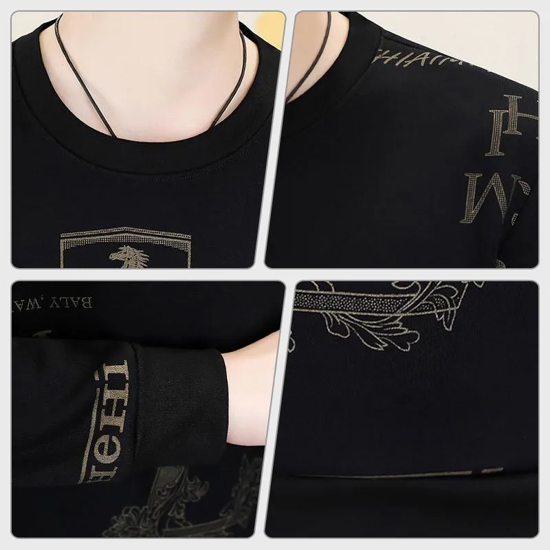 Men's Crew Neck Business Casual Loose Top