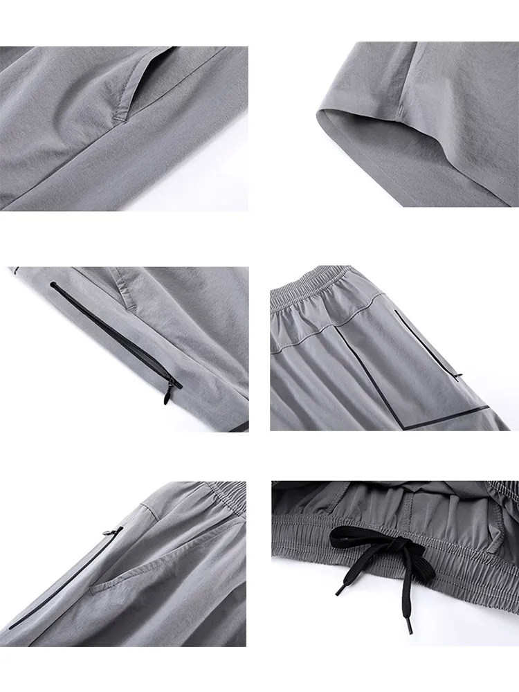 Mens Relaxed Monochromatic Sport Shorts