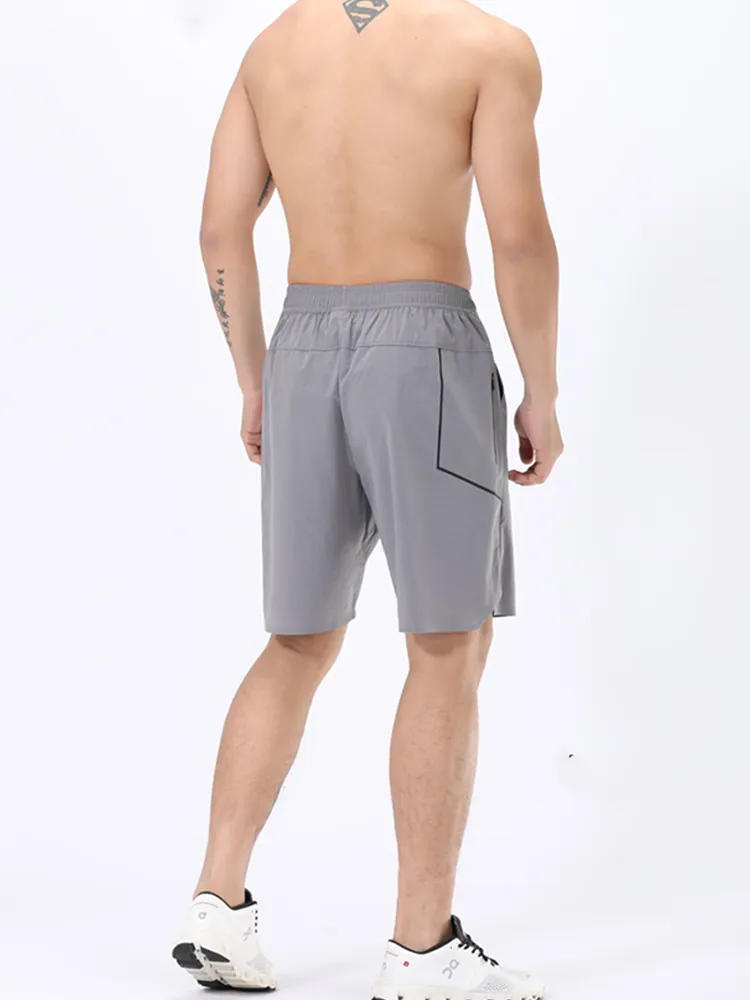 Mens Relaxed Monochromatic Sport Shorts