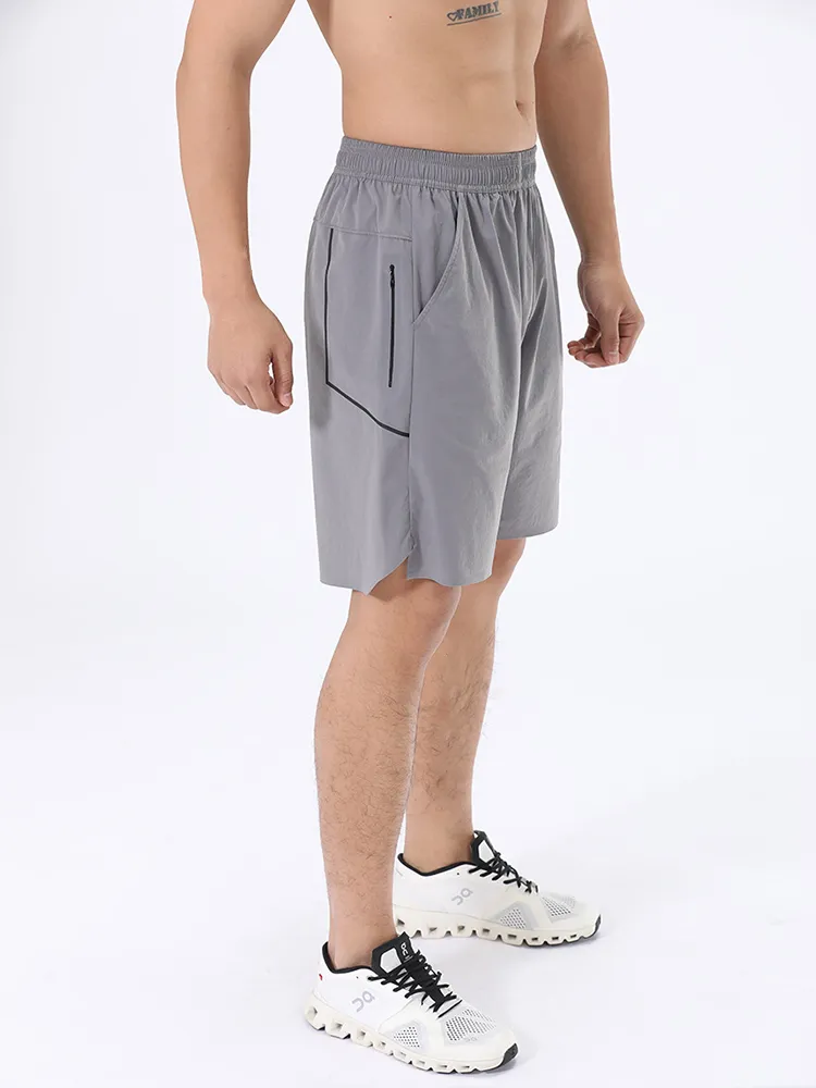 Mens Relaxed Monochromatic Sport Shorts