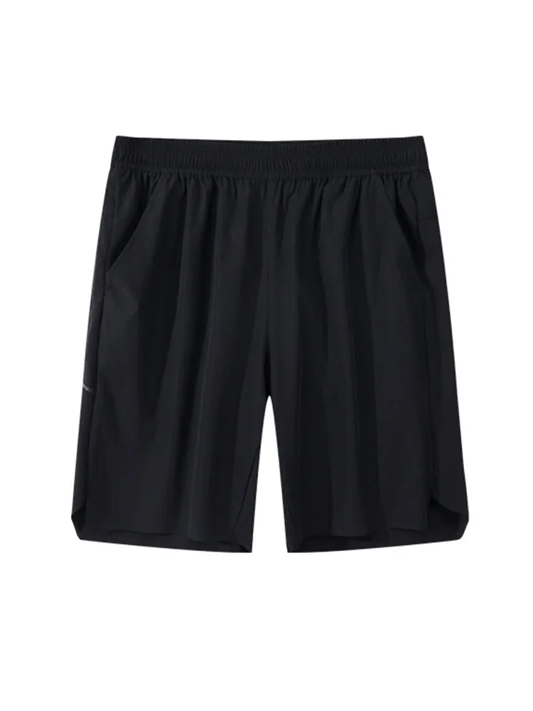 Mens Relaxed Monochromatic Sport Shorts
