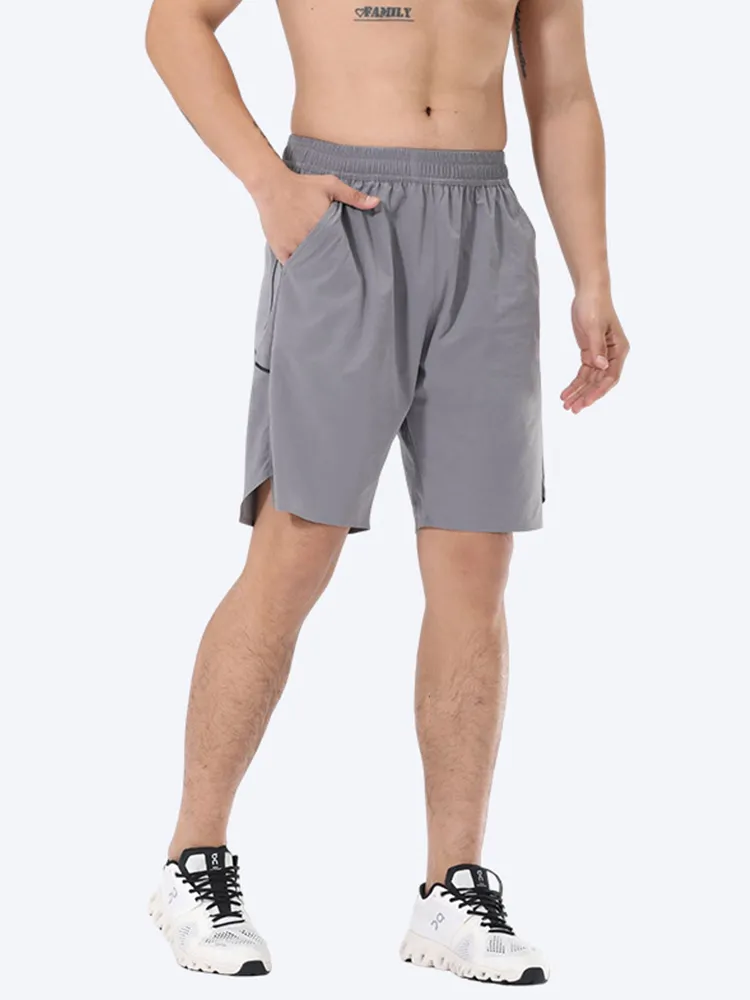 Mens Relaxed Monochromatic Sport Shorts