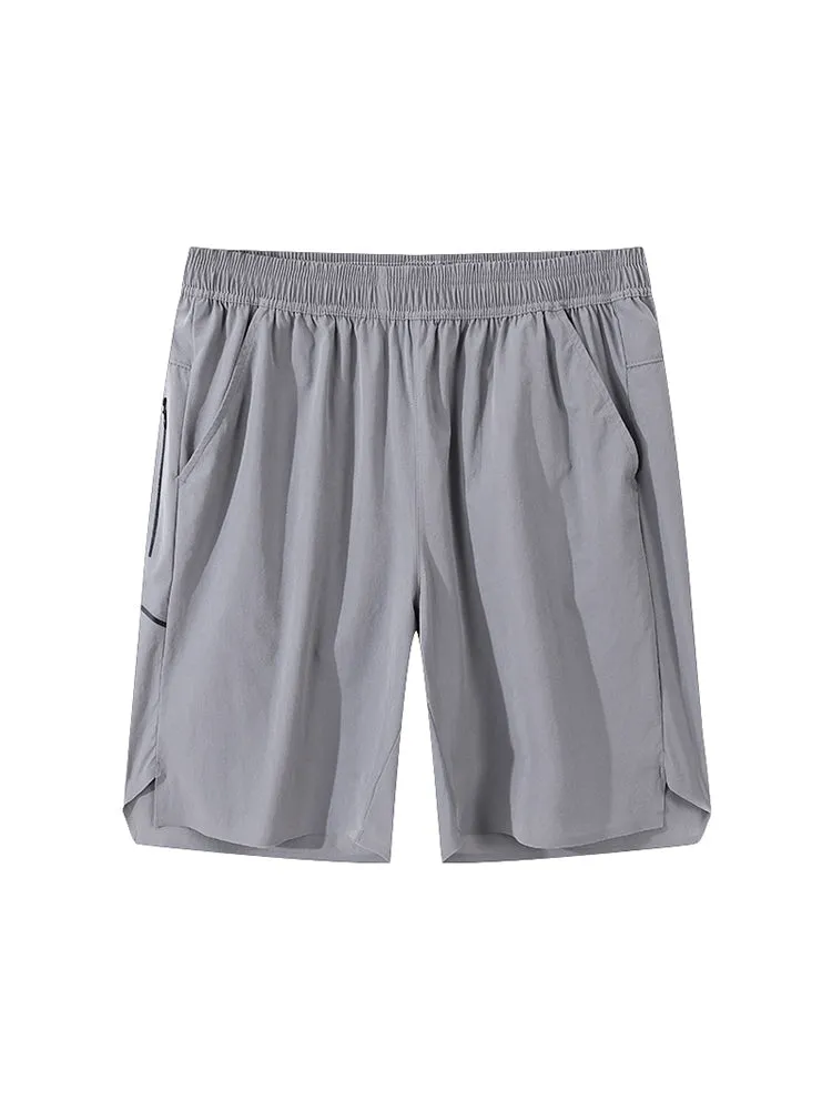 Mens Relaxed Monochromatic Sport Shorts