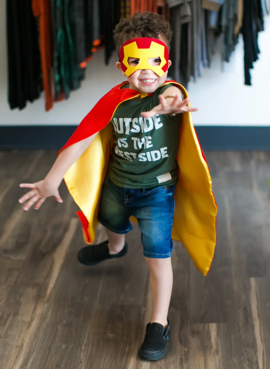 Super Hero Cape/Mask Set - multiple options available