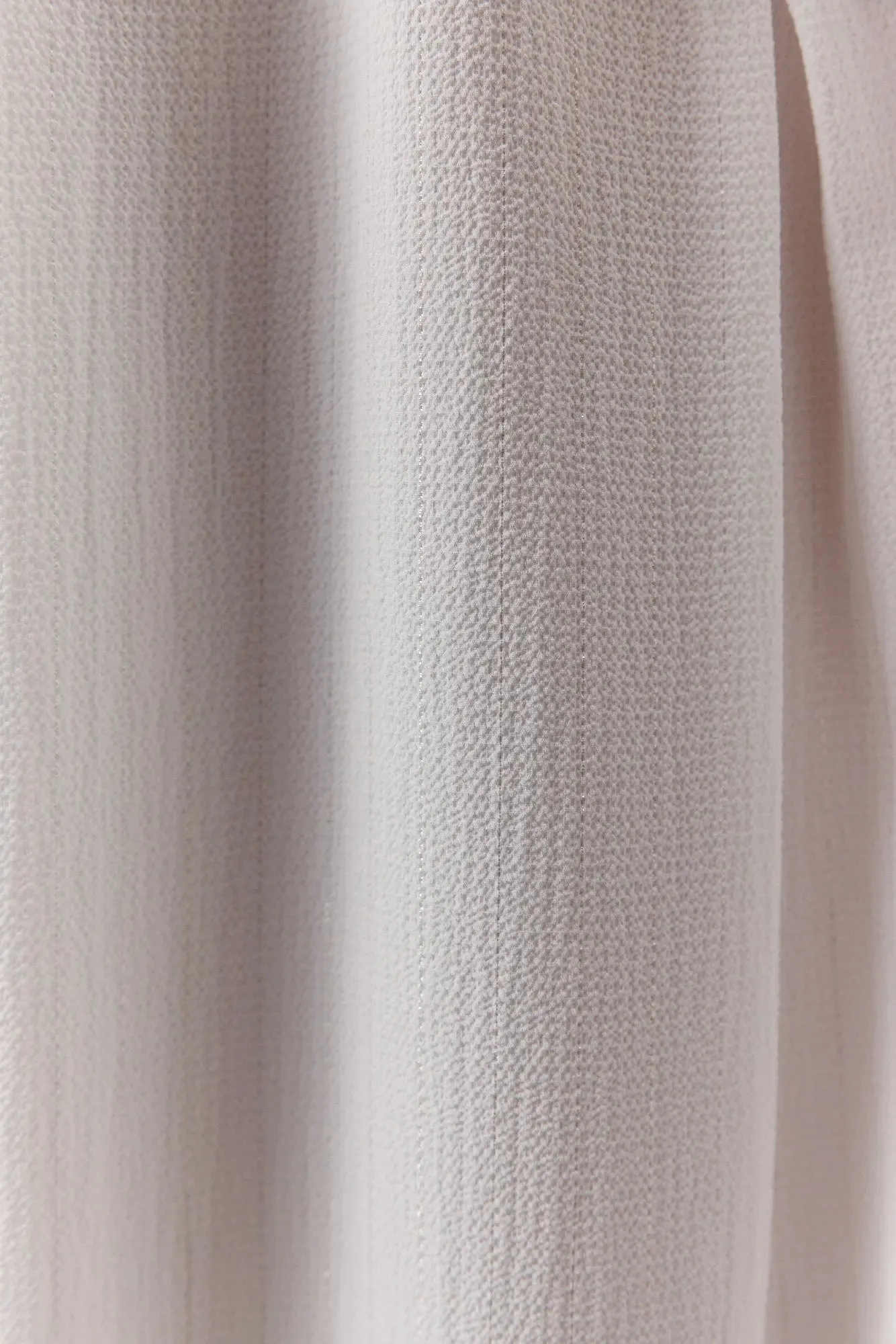 Valentine | Chemise blanche lignée argent